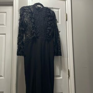 Fashion nova lace black jumpsuit